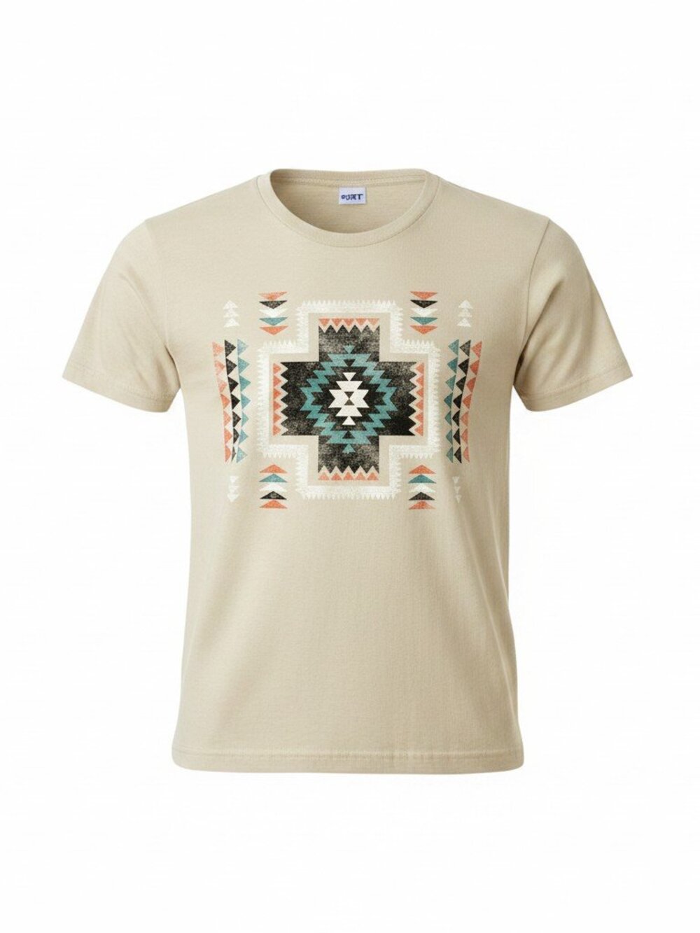 HRTandLUV NWT Aztec Graphic Tee Vintage Wash Cotton Western NWT Sz L